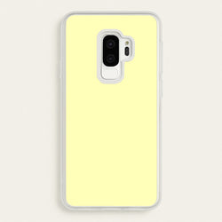 Back To Casics - Pretty Pastels - Plain Yellow  - Plain Phone Case for Galaxy S9 Plus