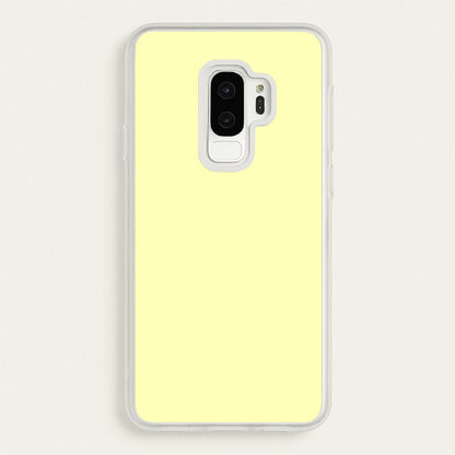 Back To Casics - Pretty Pastels - Plain Yellow  - Plain Phone Case for Galaxy S9 Plus