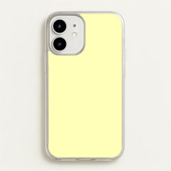 Back To Casics - Pretty Pastels - Plain Yellow  - Plain Phone Case for iPhone 12 Mini