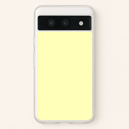 Back To Casics - Pretty Pastels - Plain Yellow  - Plain Phone Case for Google Pixel 8a