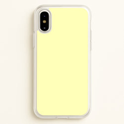 Back To Casics - Pretty Pastels - Plain Yellow  - Plain Phone Case for iPhone X / XS
