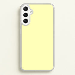Back To Casics - Pretty Pastels - Plain Yellow  - Plain Phone Case for Galaxy A34