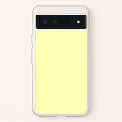Back To Casics - Pretty Pastels - Plain Yellow  - Plain Phone Case for Google Pixel 6
