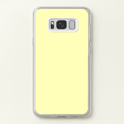 Back To Casics - Pretty Pastels - Plain Yellow  - Plain Phone Case for Galaxy S8