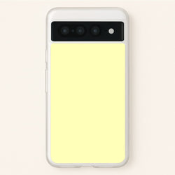 Back To Casics - Pretty Pastels - Plain Yellow  - Plain Phone Case for Google Pixel 7 Pro