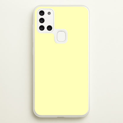 Back To Casics - Pretty Pastels - Plain Yellow  - Plain Phone Case for Galaxy A21s