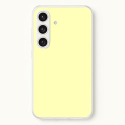 Back To Casics - Pretty Pastels - Plain Yellow  - Plain Phone Case for Galaxy S24 Plus