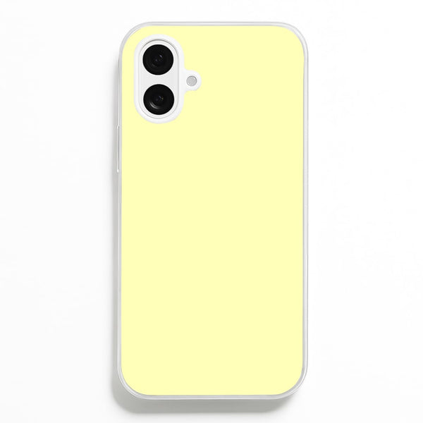 Back To Casics - Pretty Pastels - Plain Yellow  - Plain Phone Case for iPhone 16 Plus