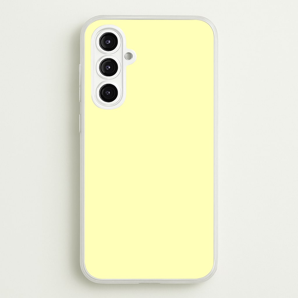 Back To Casics - Pretty Pastels - Plain Yellow  - Plain Phone Case for Galaxy A16