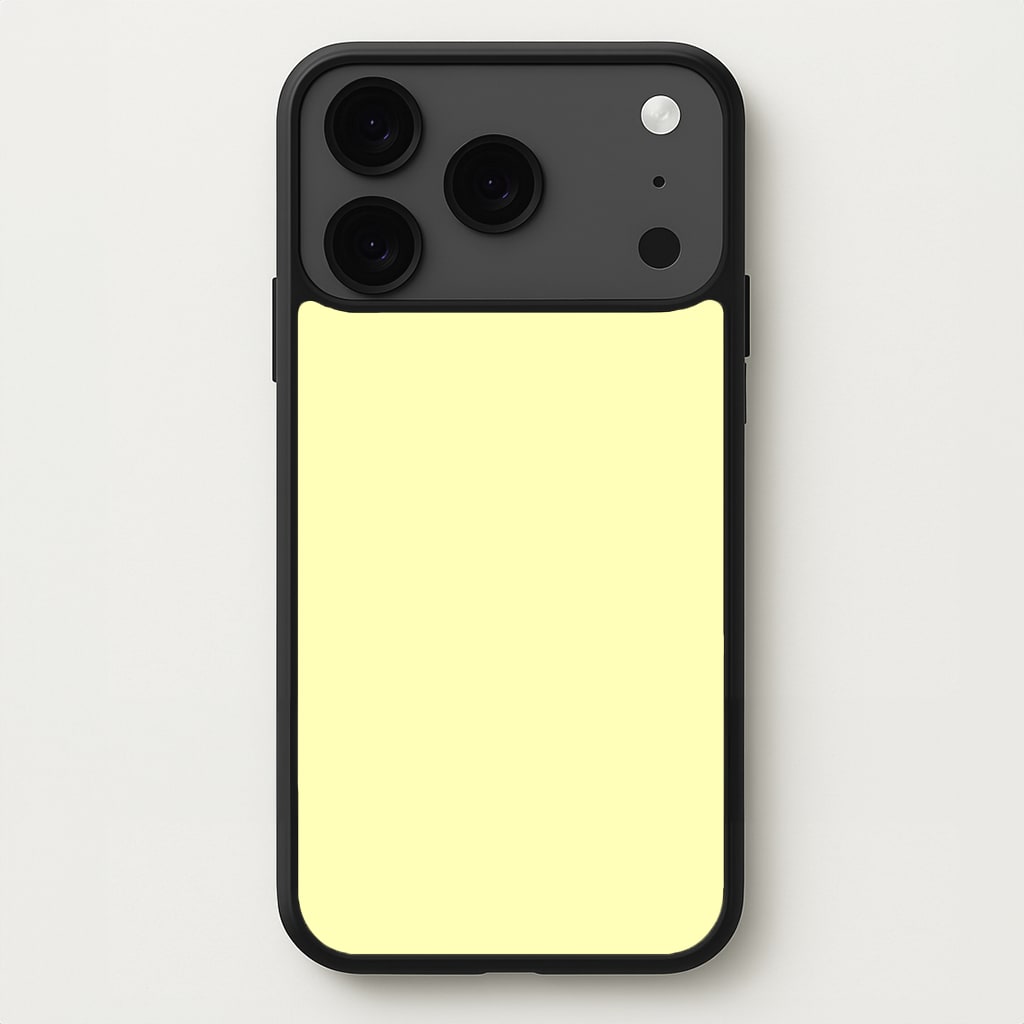 Back To Casics - Pretty Pastels - Plain Yellow Phone Case