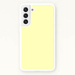 Back To Casics - Pretty Pastels - Plain Yellow  - Plain Phone Case for Galaxy S22 Plus