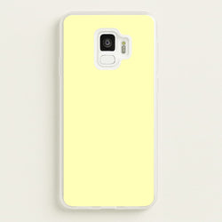 Back To Casics - Pretty Pastels - Plain Yellow  - Plain Phone Case for Galaxy S9