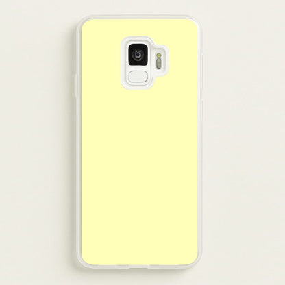 Back To Casics - Pretty Pastels - Plain Yellow  - Plain Phone Case for Galaxy S9