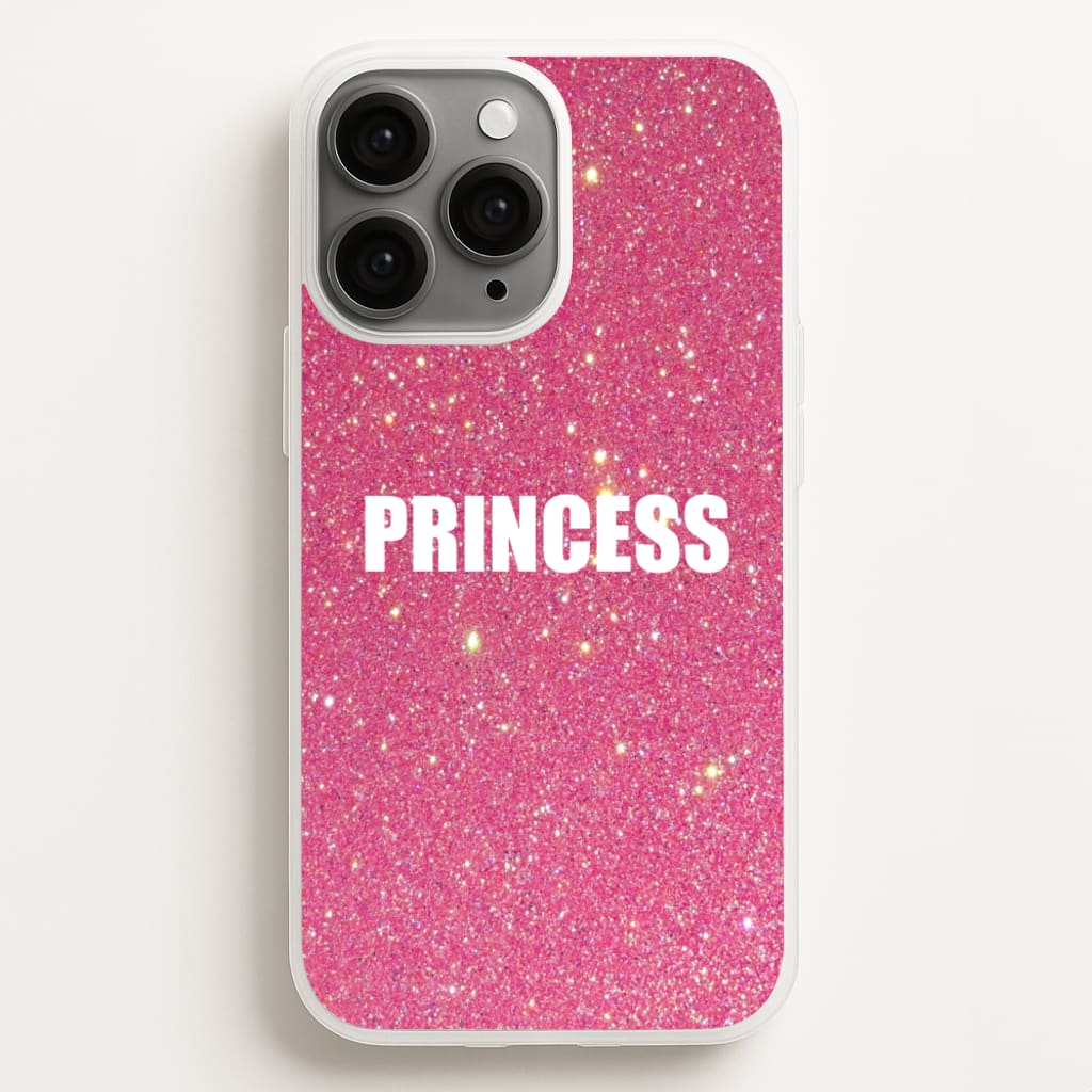 Glittery Pink Princess Phone Case