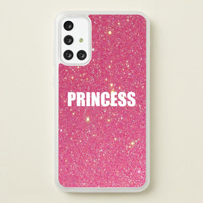 Glittery Pink Princess  -  Phone Case for Galaxy A71