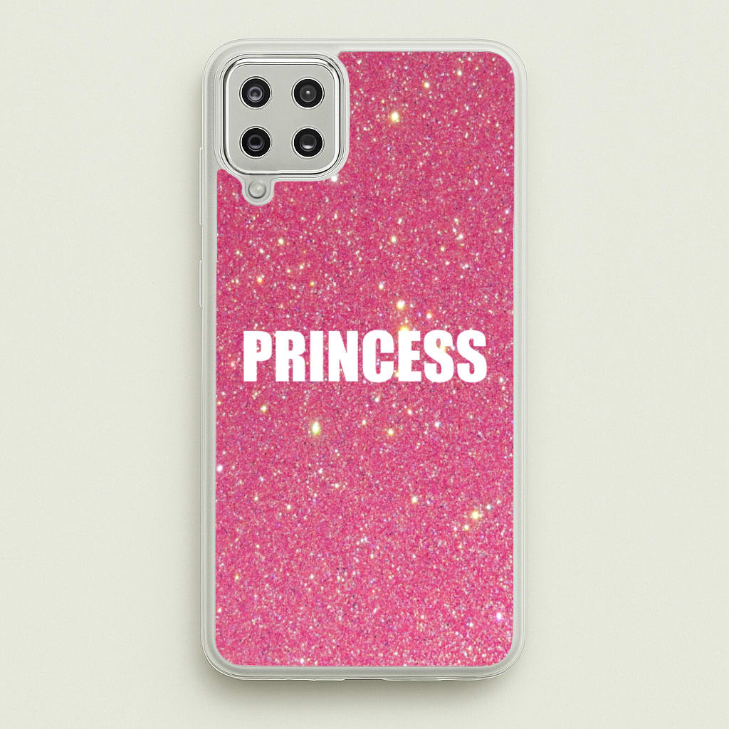 Glittery Pink Princess  -  Phone Case for Galaxy A12