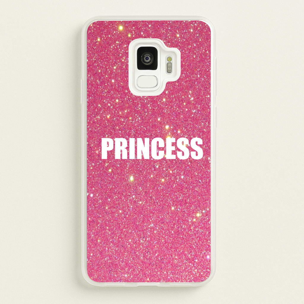 Glittery Pink Princess  -  Phone Case for Galaxy S9
