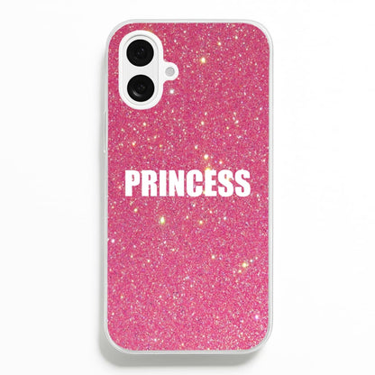 Glittery Pink Princess  -  Phone Case for iPhone 16 Plus