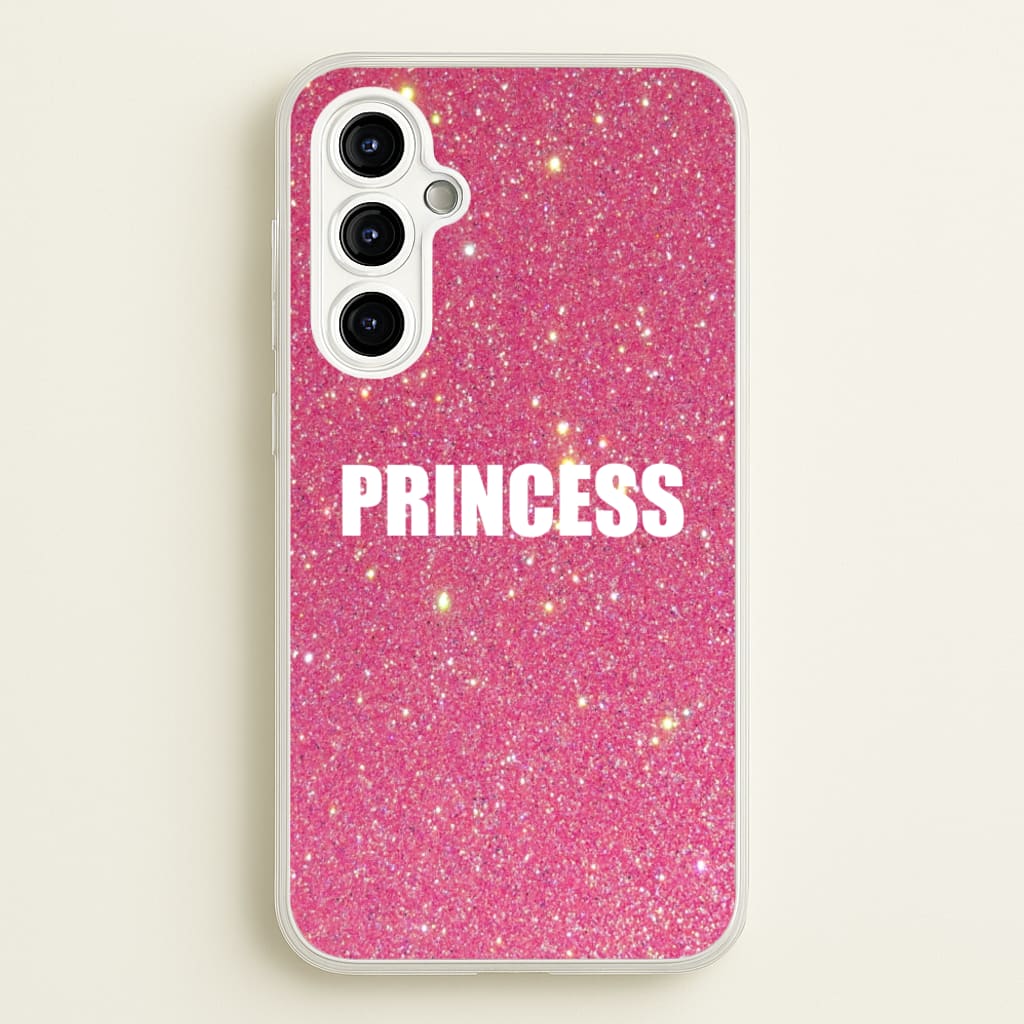 Glittery Pink Princess  -  Phone Case for Galaxy A54