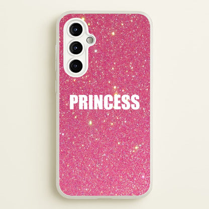 Glittery Pink Princess  -  Phone Case for Galaxy A54