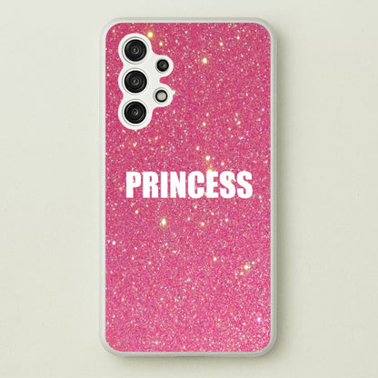 Glittery Pink Princess  -  Phone Case for Galaxy A13