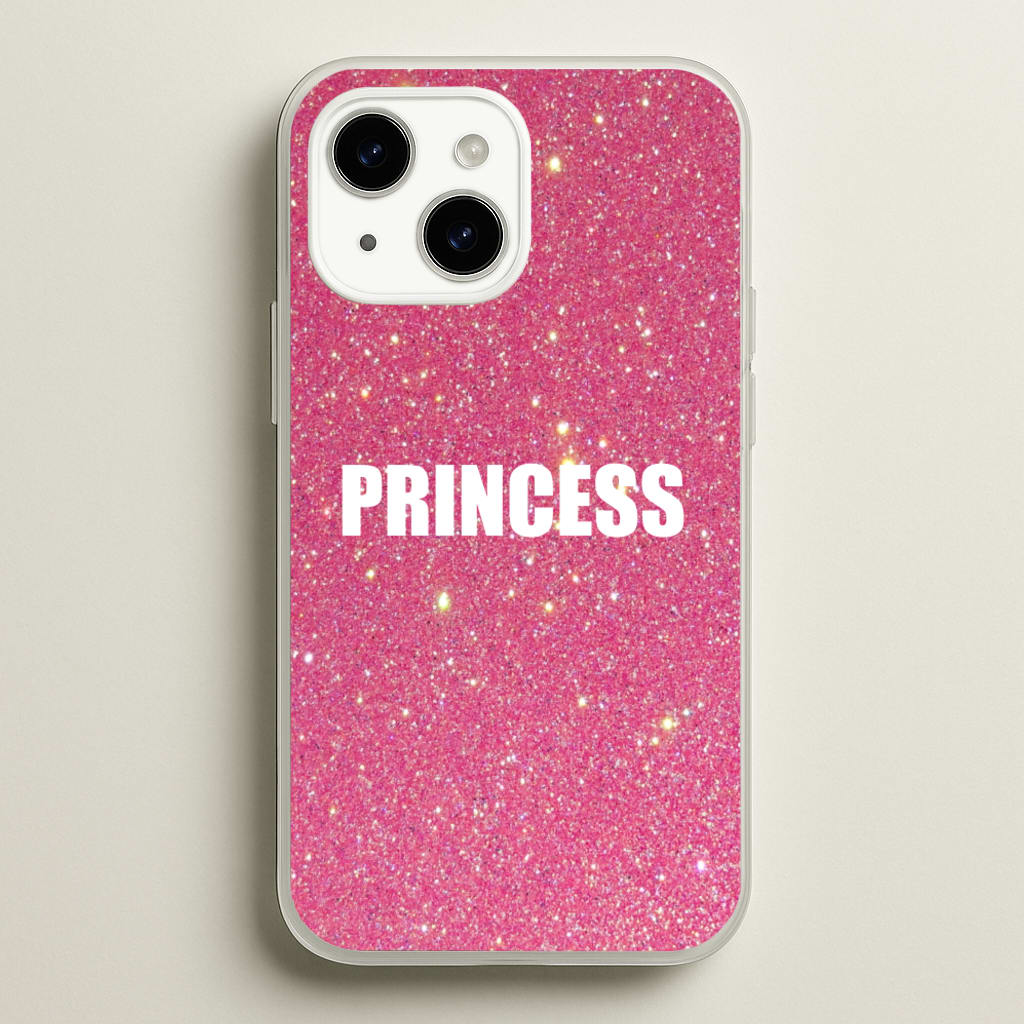 Glittery Pink Princess  -  Phone Case for iPhone 15 Plus