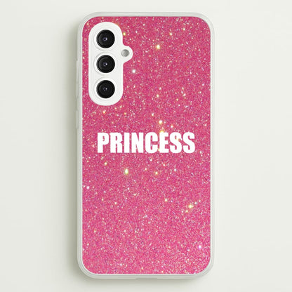Glittery Pink Princess  -  Phone Case for Galaxy S23FE