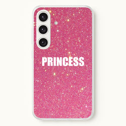 Glittery Pink Princess  -  Phone Case for Galaxy S25 Plus
