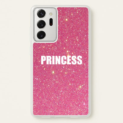 Glittery Pink Princess  -  Phone Case for Galaxy Note 20 Ultra