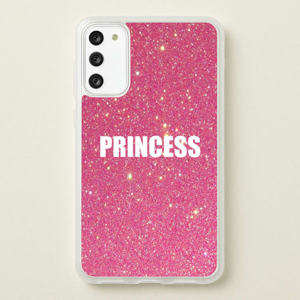 Glittery Pink Princess  -  Phone Case for Galaxy S20FE