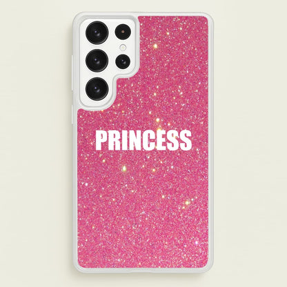 Glittery Pink Princess  -  Phone Case for Galaxy S22 Ultra