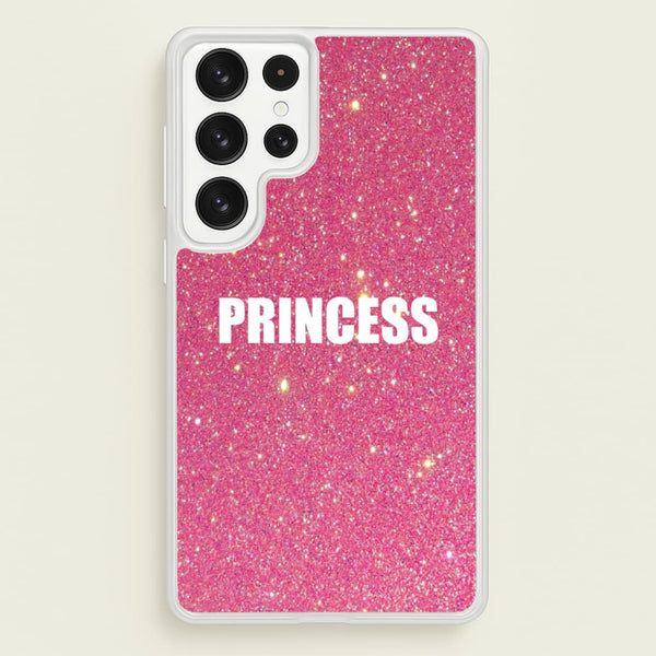Glittery Pink Princess  -  Phone Case for Galaxy S22 Ultra