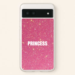 Glittery Pink Princess  -  Phone Case for Google Pixel 6a