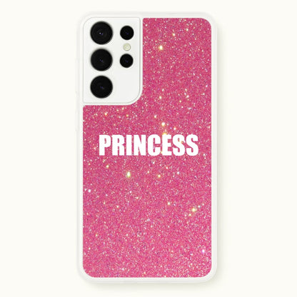 Glittery Pink Princess  -  Phone Case for Galaxy S21 Ultra