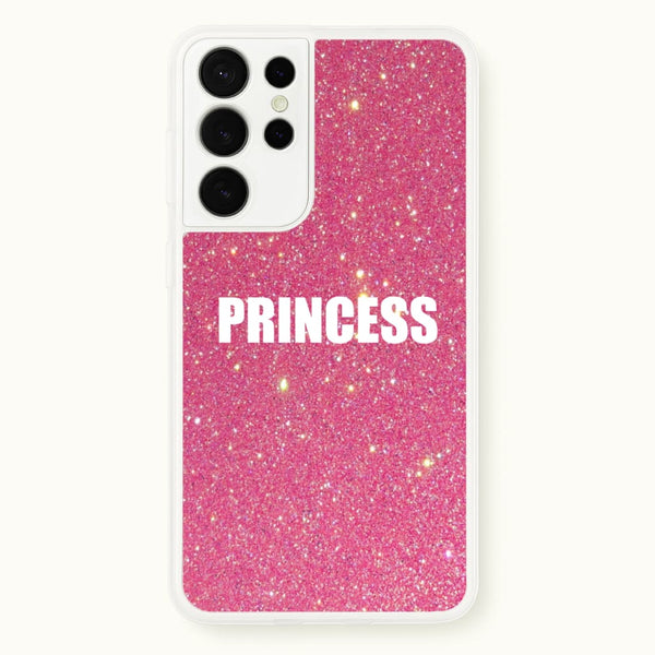 Glittery Pink Princess  -  Phone Case for Galaxy S21 Ultra