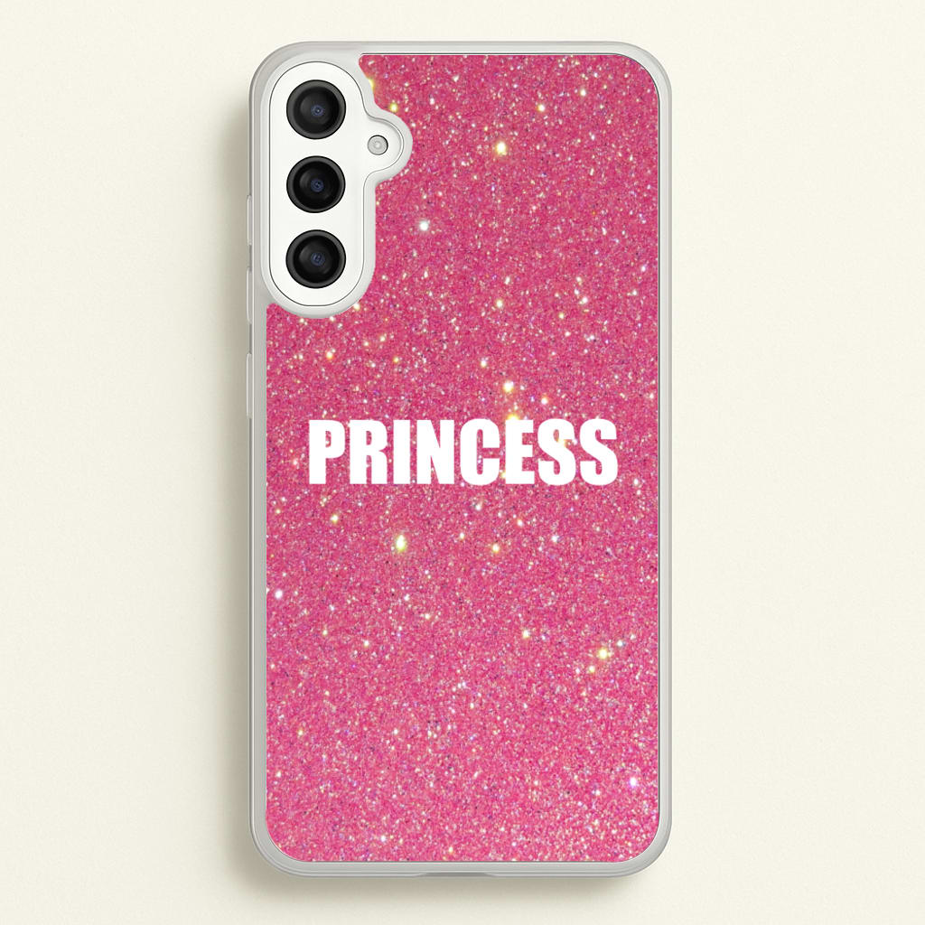 Glittery Pink Princess  -  Phone Case for Galaxy A34