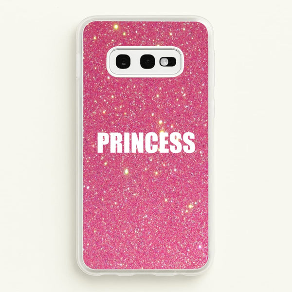 Glittery Pink Princess  -  Phone Case for Galaxy S10e