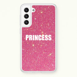 Glittery Pink Princess  -  Phone Case for Galaxy S22