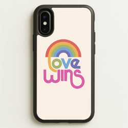 Love Wins - Pride  - Pride Phone Case for iPhone X / XS