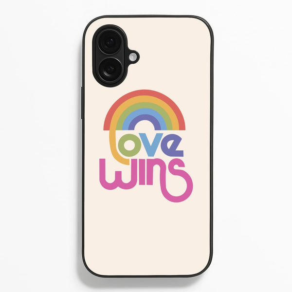 Love Wins - Pride  - Pride Phone Case for iPhone 16 Plus