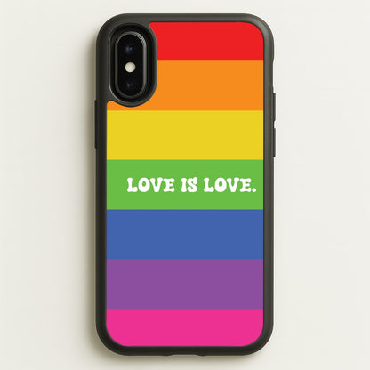 Love Is Love - Pride  - Pride Phone Case for iPhone X / XS