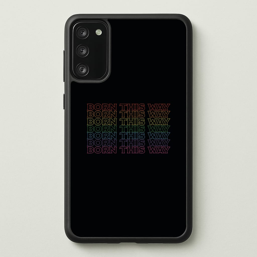 Born This Way - Pride  - Pride Phone Case for Galaxy S20