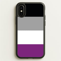 Asexual Flag - Pride  - Pride Phone Case for iPhone X / XS