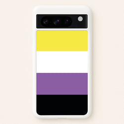 Non-Binary Flag - Pride  - Pride Phone Case for Google Pixel 8 Pro