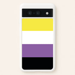 Non-Binary Flag - Pride  - Pride Phone Case for Google Pixel 8