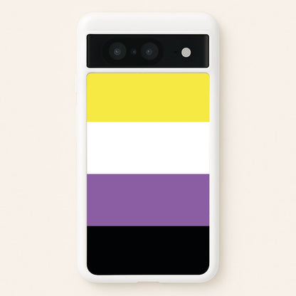 Non-Binary Flag - Pride  - Pride Phone Case for Google Pixel 8
