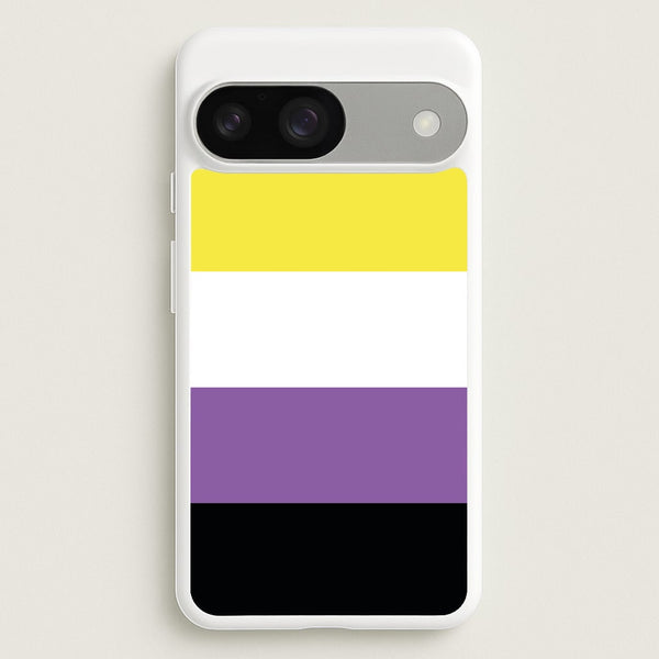 Non-Binary Flag - Pride  - Pride Phone Case for Google Pixel 9 / 9 Pro
