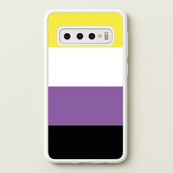 Non-Binary Flag - Pride  - Pride Phone Case for Galaxy S10