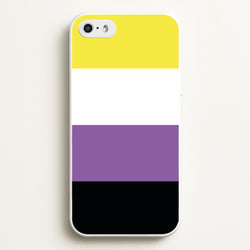 Non-Binary Flag - Pride  - Pride Phone Case for iPhone 5 / 5s / SE 2016
