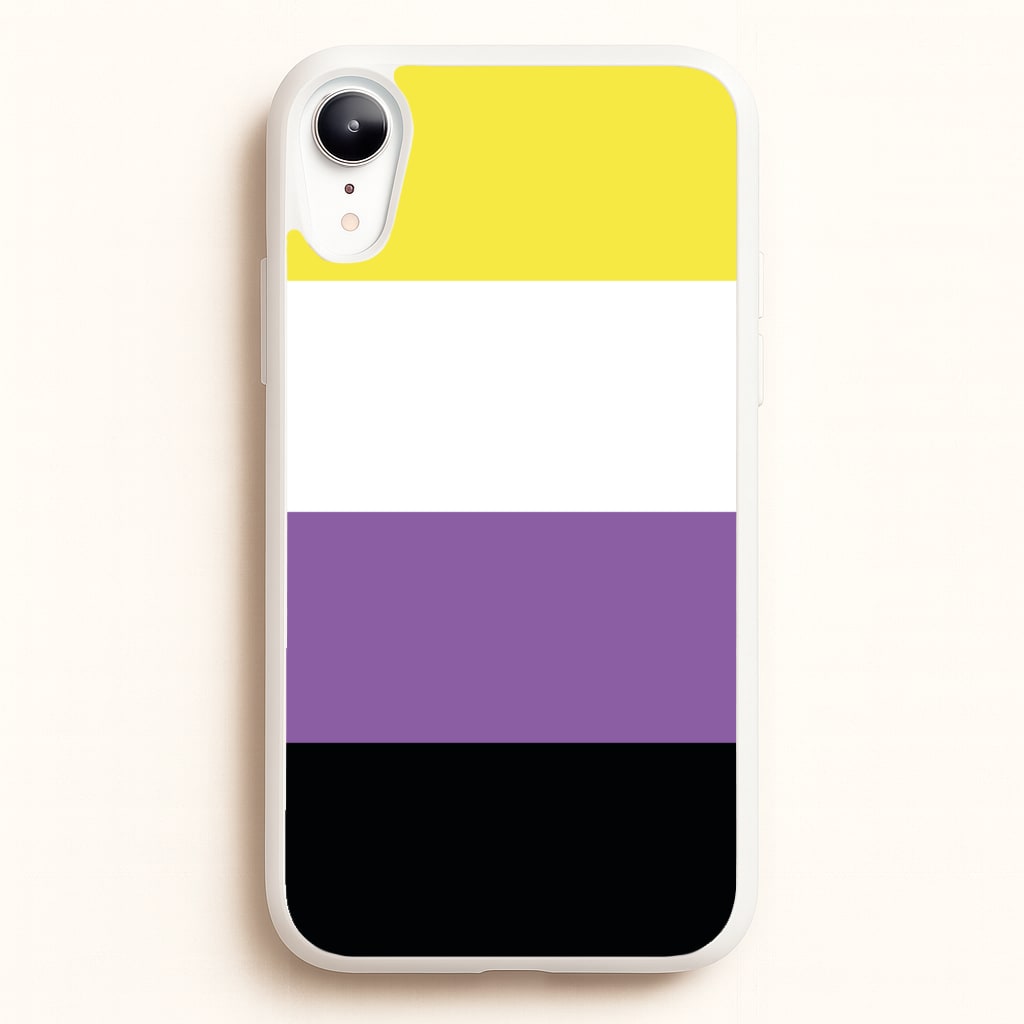Non-Binary Flag - Pride  - Pride Phone Case for iPhone XR